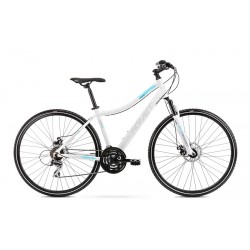 Vélo ROMET CROSS 28 pouces ORKAN 1 D blanc et bleu S