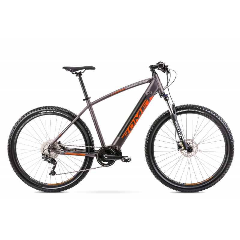 Vélo électrique ROMET e-Rambler E9.0 gris-orange