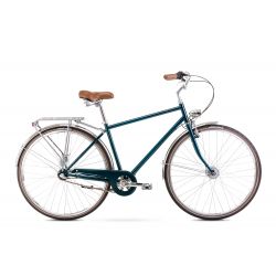 Vélo de Ville 28" Homme - ROMET - Vintage Classic -TURQUOISE